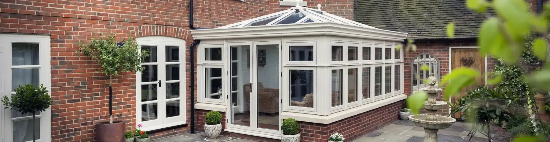white edwardian conservatory