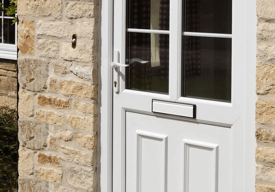 white upvc front door